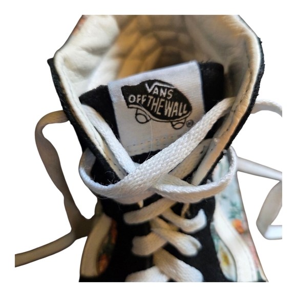 Vans Womans Sk8-hi Sneakers Wirh Quilted Floral And Suede Paneling Size 7.5 - Picture 5 of 10